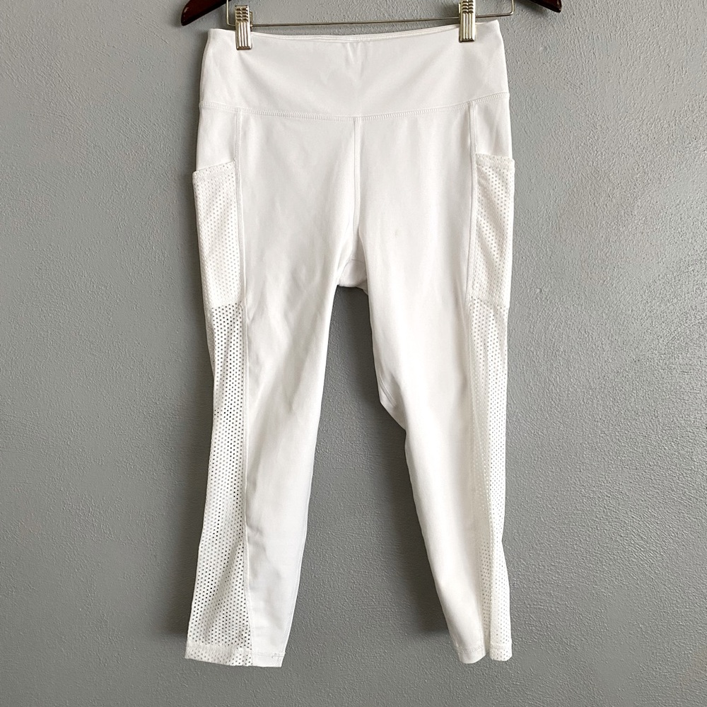 Cut the Frills Womens Leggings Size Medium White Activewear Athleisure